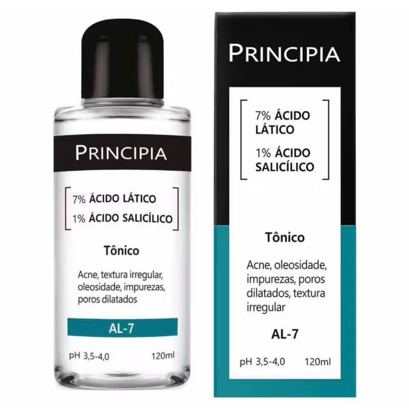 Tônico Facial Principia AL-7 - 7% de Ácido Lático e 1% Ac Salicílico