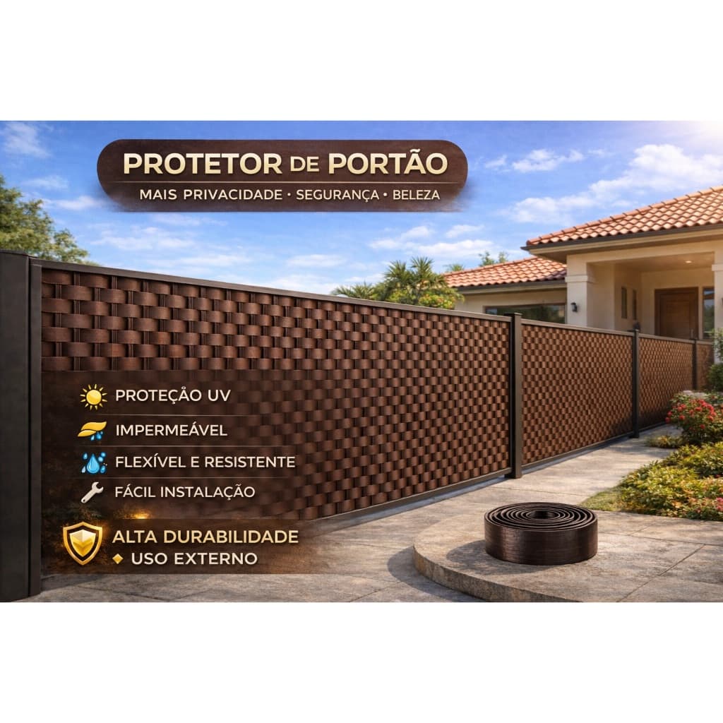 Protetor de portão / fita lona plástica para portão / lona para grades / protetor de grades/privacidade para piscina 7,5