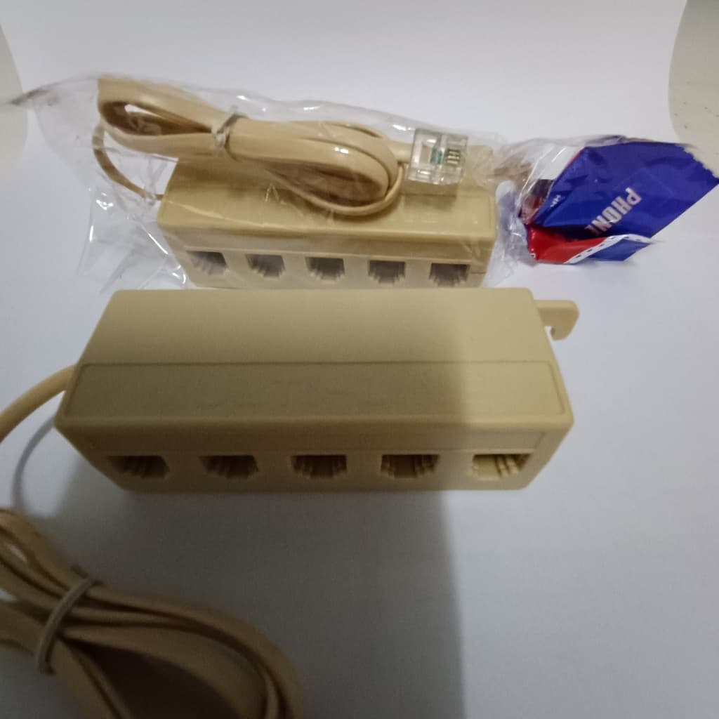 Multiplicador Divisor Distribuidor Telefonico 5 Saidas 10-pçs