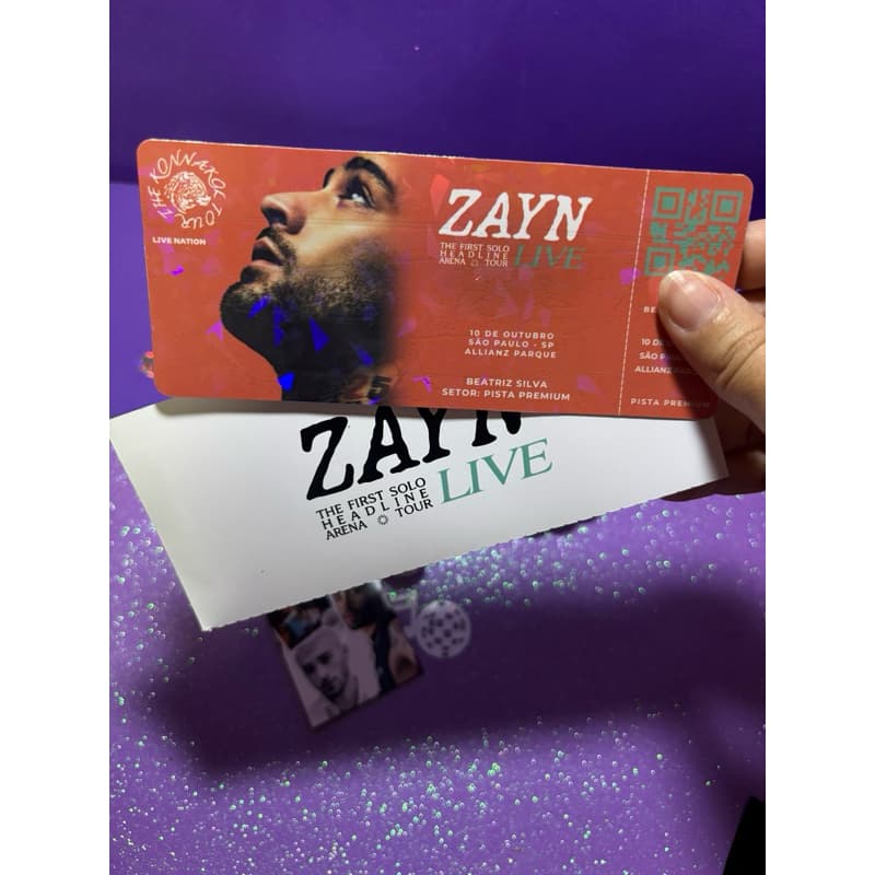 QUALQUER TEMA Ingresso Simbólico – Zayn Malik, Harry Styles, Jonas Brothers