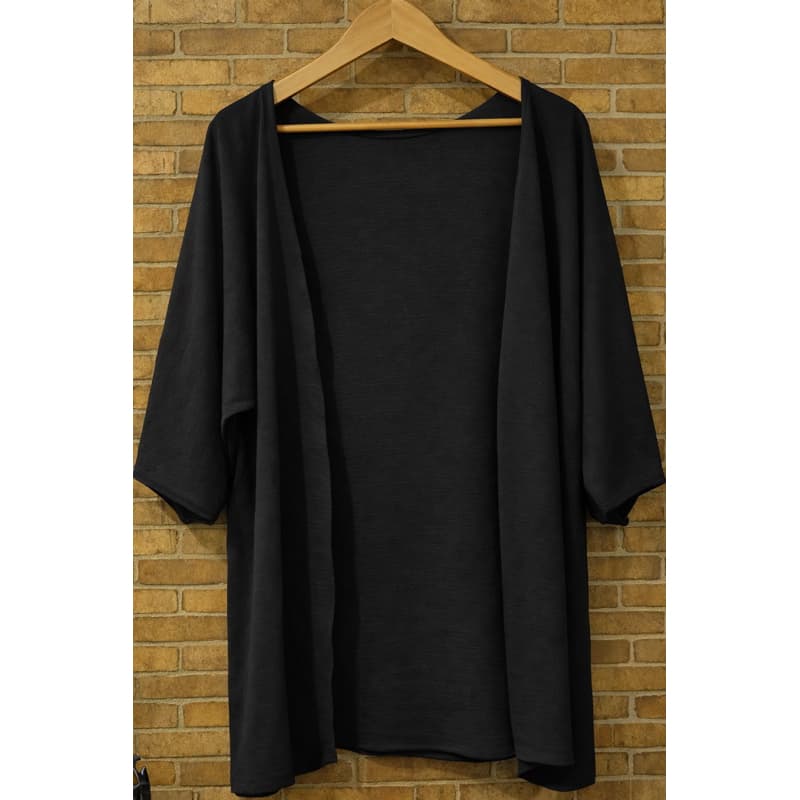 kimono feminino duna, manga 3/4 soltinho terceira peça casaco saída de praia