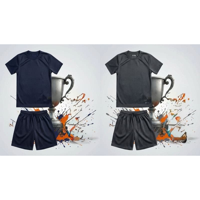 2 Kit Conjunto Infantil e juvenil Camisa e Shorts Dri-Fit PREMIUM