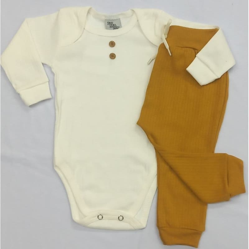 CONJUNTO KIT BODY INVERNO UNISSEX EM RIBANA CANELADA