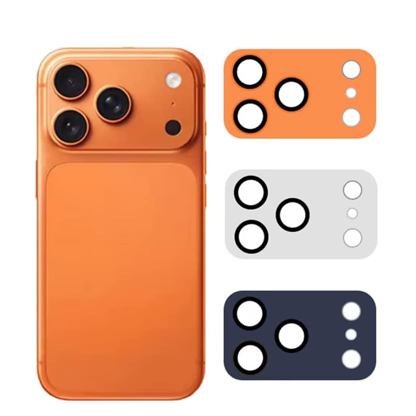 Protetor de lente de câmera de metal para iphone 17 pro max proteção da câmera cobertura completa