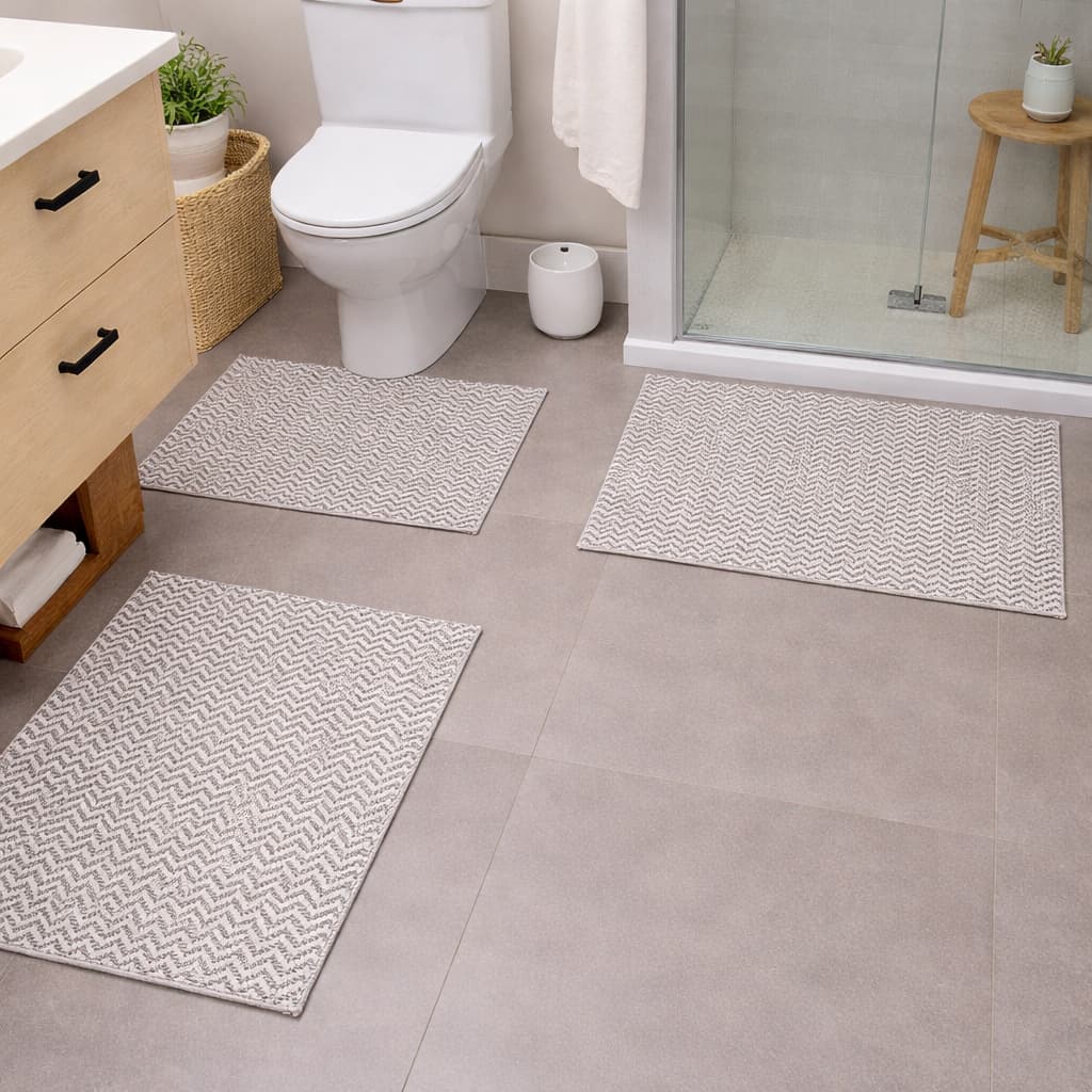 Kit Banheiro com 3 peças 100 % Algodão