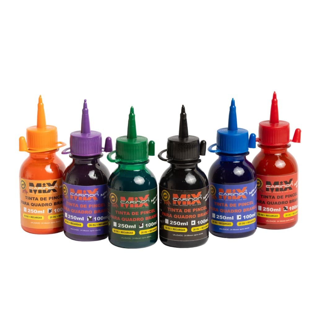 Tinta de Recarga Para Pincel Quadro Branco 100ml Não Mancha o Quadro CarinonMix
