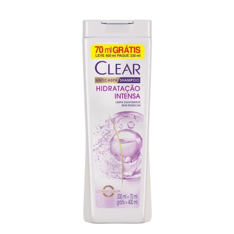 Shampoo Anticaspa Clear Hidratação Intensa 400ml