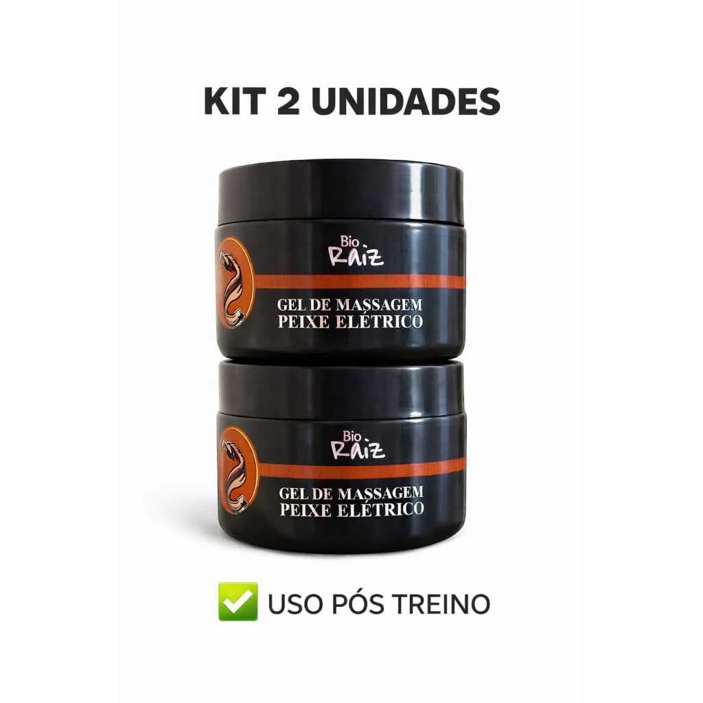 Kit 2 Unidades Gel de Massagem Peixe Elétrico Alívio da Dor
