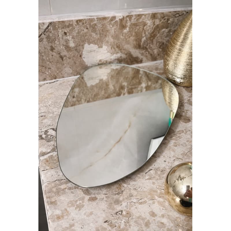 Bandeja Decorativa Orgânica 30x20 cm em Espelho