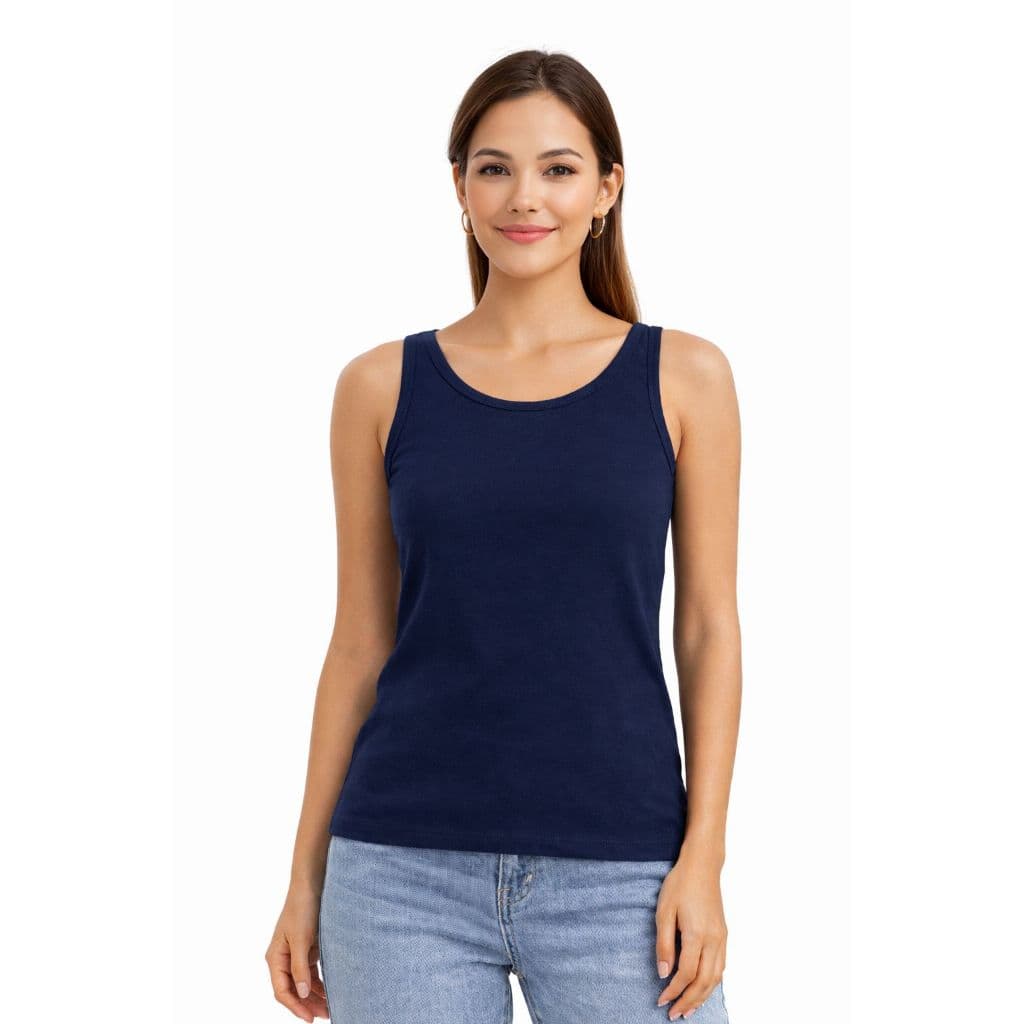 Regata feminina várias cores de algodão básica, atacado