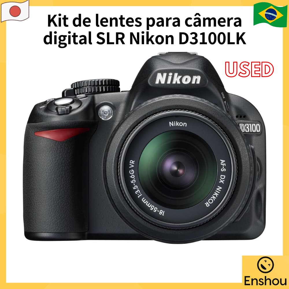 Do Japão [USADO]Nikon Digital SLR Camera D3100 Lens Kit D3100LK