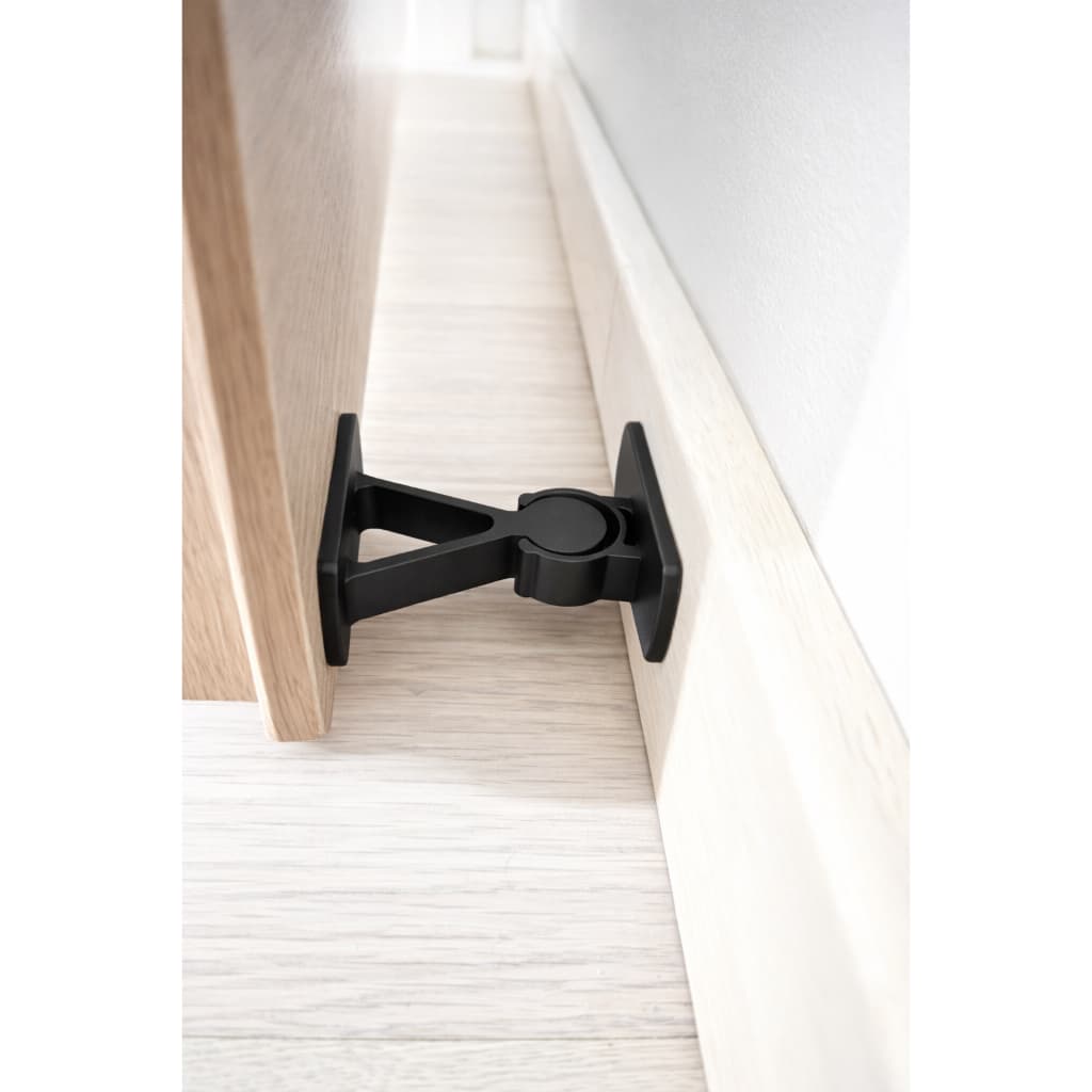 Trava Para Porta Prendedor de Porta Sem Furo Alta Durabilidade Plástico Reforçado Fácil Instalação