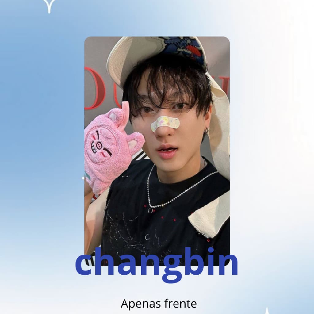 photocard fanmade changbin stray kids unitario