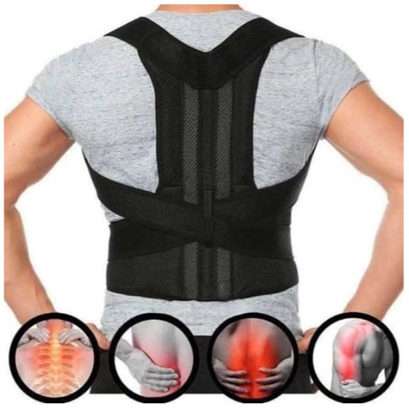 Colete Corretor Postural Coluna Lombar Forte Anatômico Ajust Unissex Reforcada Protetor