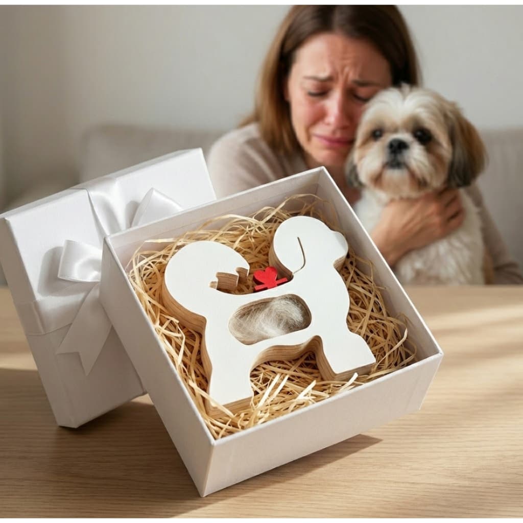 Cápsula do Amor Escultura Personalizada Pet em MDF – Homenagem ao Cachorro ou Gato