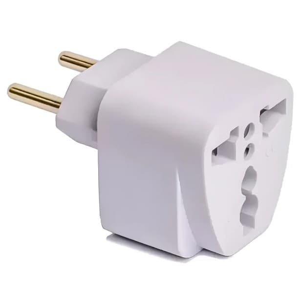 Adaptador Uk Tomada Internacional X Brasil Pino Padrão C/ Nf 127/220v