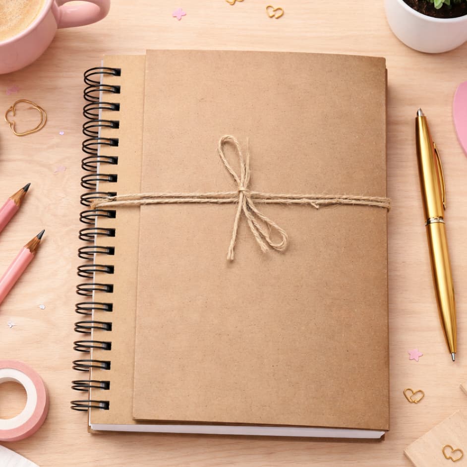 Sketchbook Caderno de Desenho e Aquarela Capa Kraft Flexível, A5, 90g 180g 240g Liso