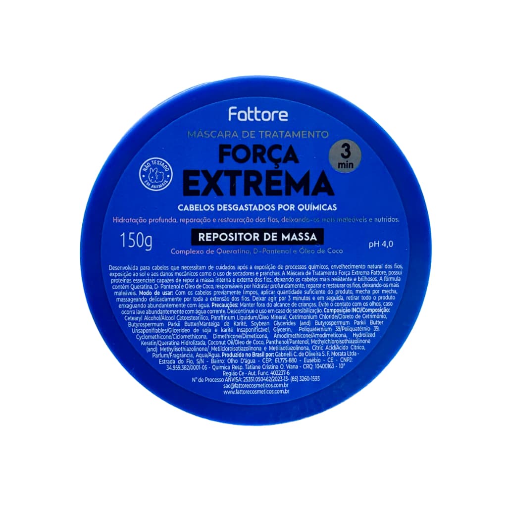 Fattore Máscara Repositora de Massa – Força Extrema e Anti-Quebra 150g