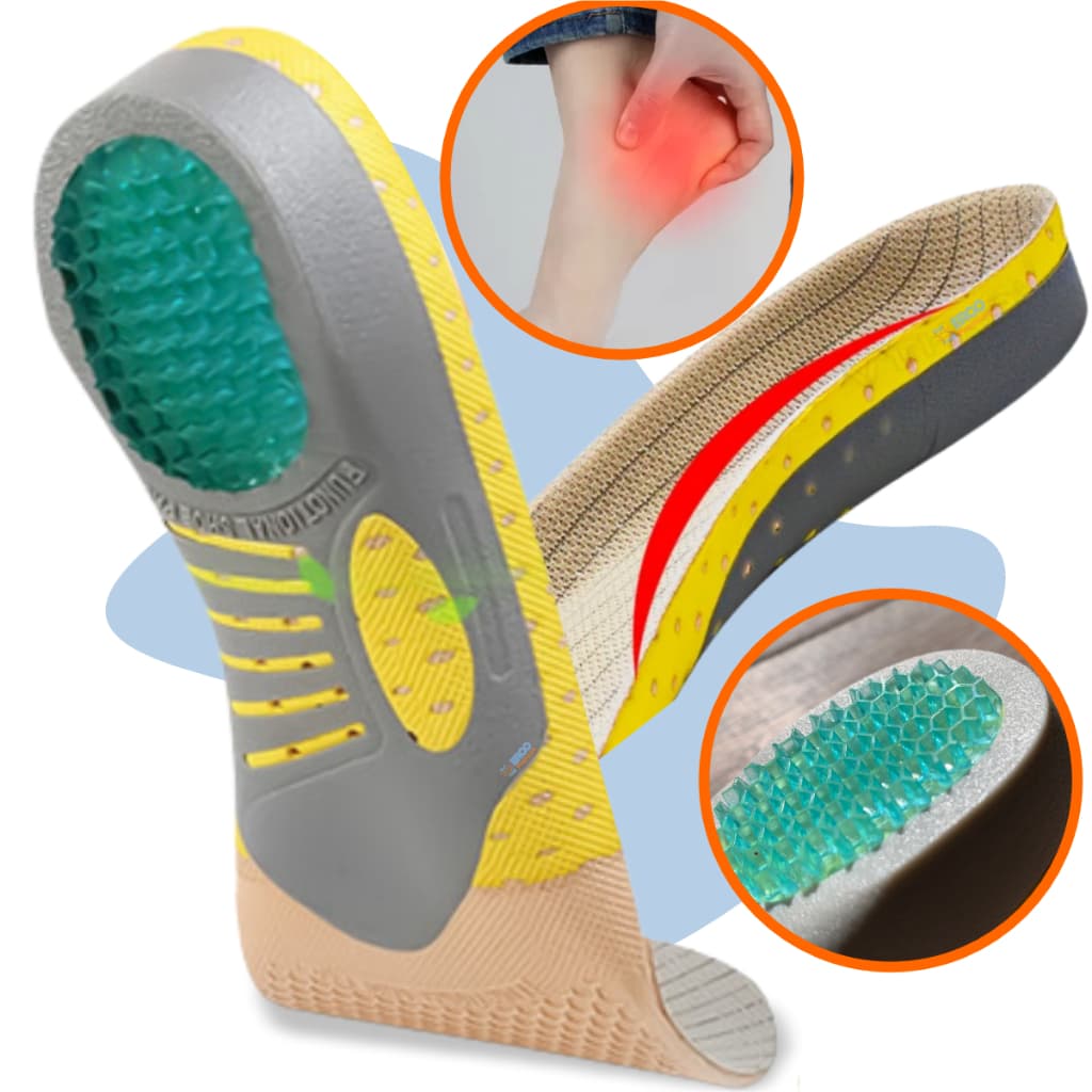 Palmilha Ortopédica Tratamento e Prevenção Dor Nos Pés Fascite Plantar E Esporão Calcâneo