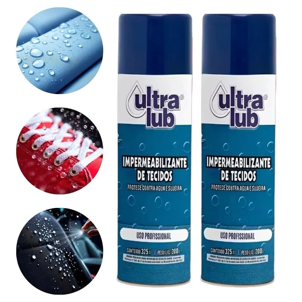 Kit 1 2 ou 3 Impermeabilizante de Tecidos Ultra Lub 325ml - Envio imediato