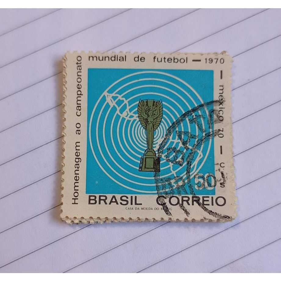 Selo Brasileiro – Homenagem ao Mundial de Futebol de 1970 – Brasil Correio