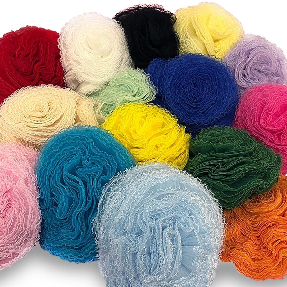 Renda Jabot Colorida Franzida Artesanato Costura Formatura Personalizado Festa