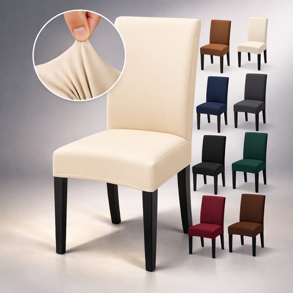 Capa De Cadeira Lisas Kit Com 2 4 E 6 Capas Com Elástico