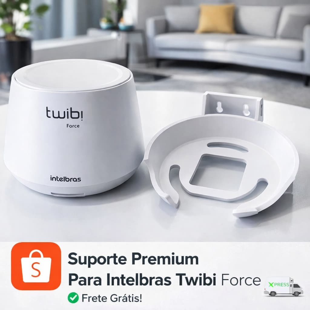 Suporte de Parede para Roteador Twibi Force AX 1500 Intelbras