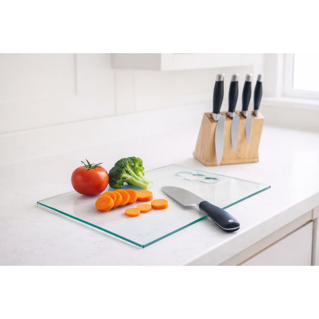 Tábua De Vidro Temperado/Blindex 30x21 Churrasco Carne Cozinha Vidro