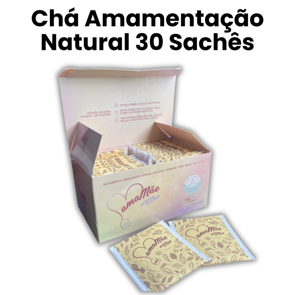 Chá Amamentação Natural Produção Leite Materno Bebê 30 Sachês