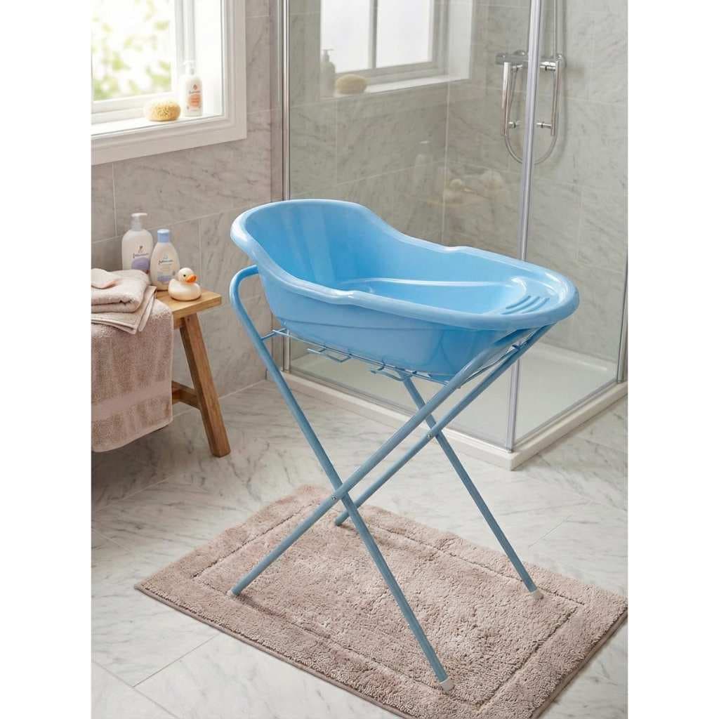 Suporte Dobrável Resistente para Banheira de Bebê Portátil Montagem Rápido