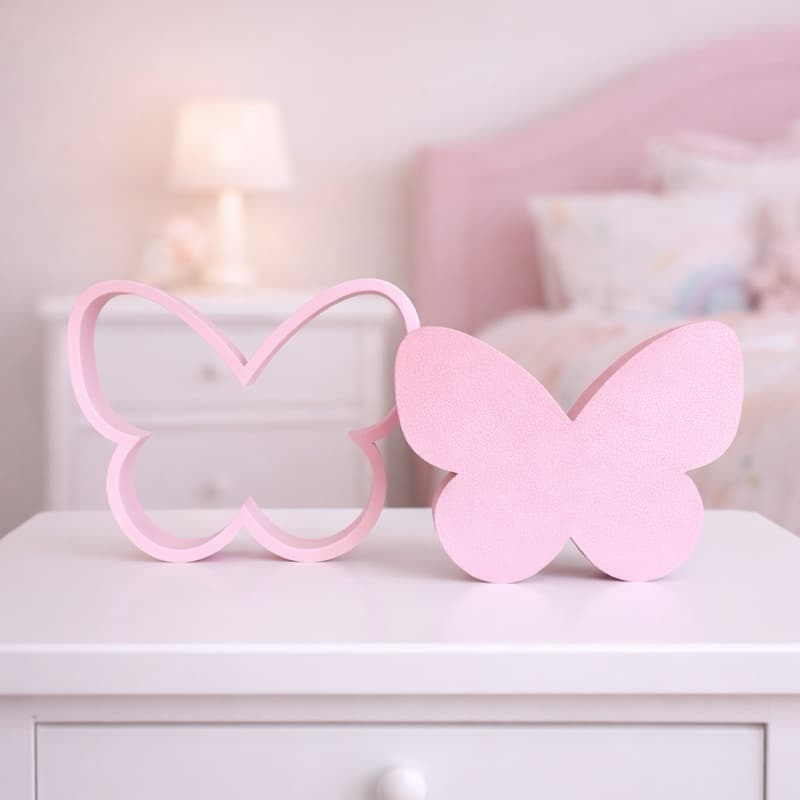 Borboletas Decorativas em 3D – Conjunto Infantil para Cômoda e Nichos