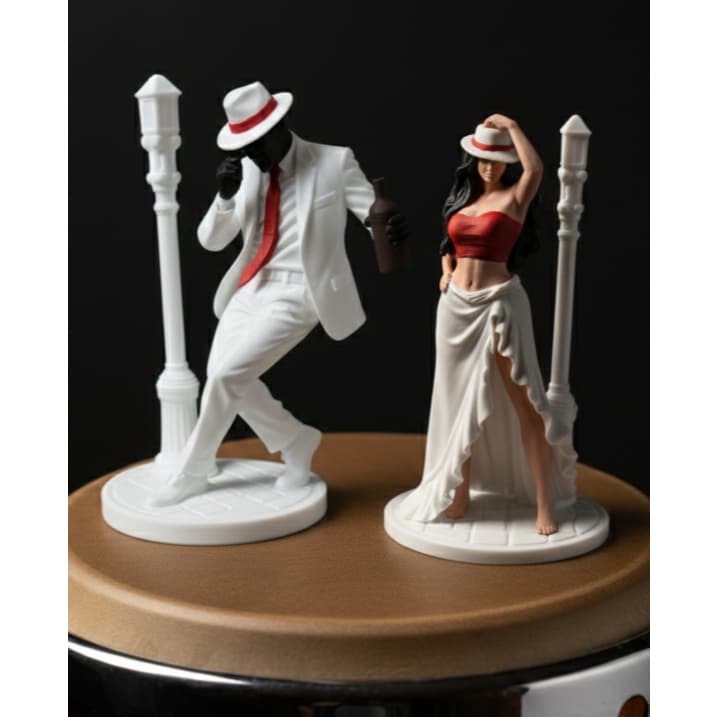 Imagem Zé Pilintra Maria Navalha Esculturas Umbanda Candomblé para Altar Congá Impressão 3D