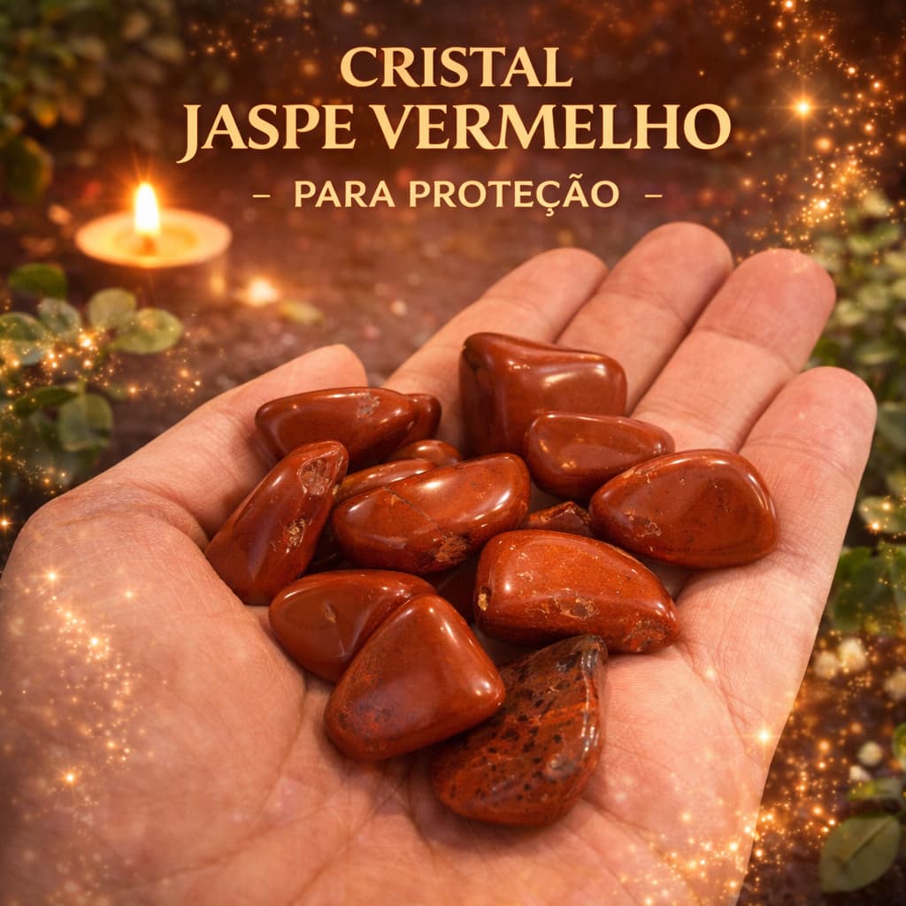 Pedra Jaspe Vermelho Rolada 2cm Natural Proteção Contra Inveja Mau Olhado Energia