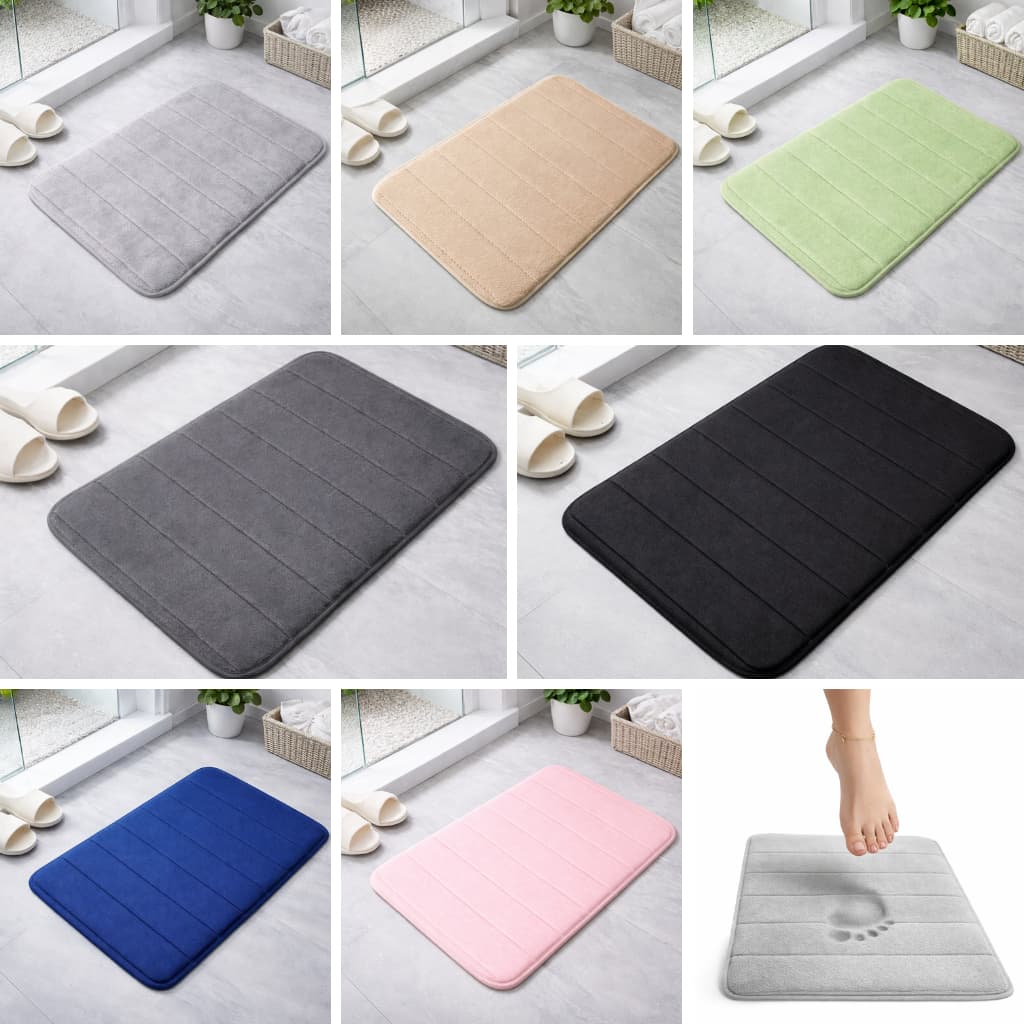 Tapete Para Banheiro Peludo Absorvente Secagem Rápida UltraSoft Antiderrapante