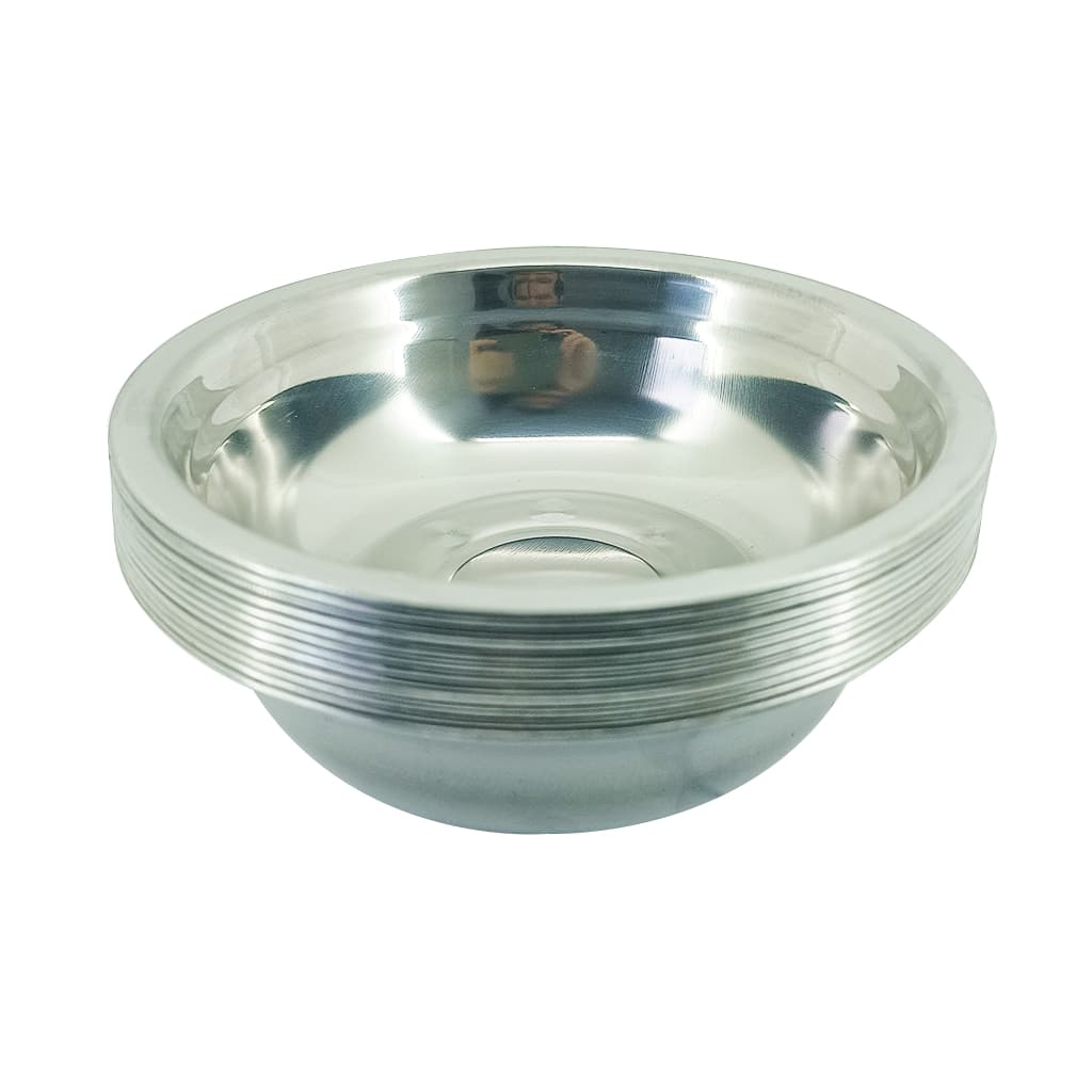 Kit 12 Tigela de Aço Inox 17cm Multiuso Profissional Fundo Cozinha Bowl Bacia Saladeira