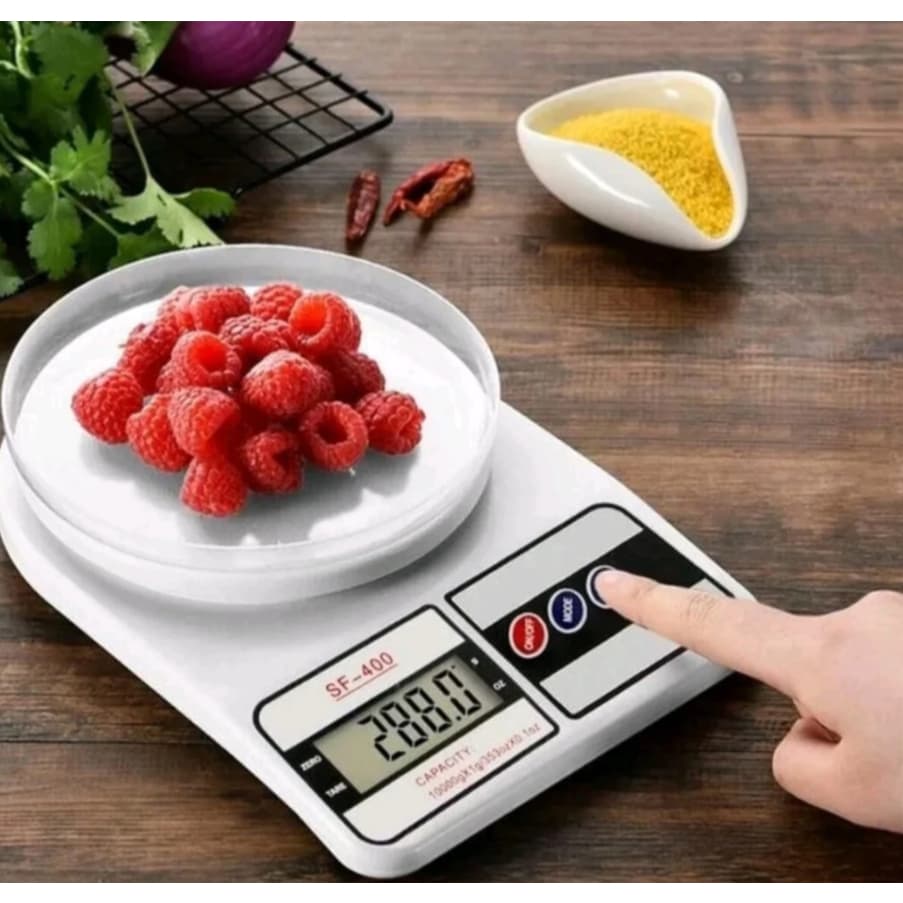 Kit 10 Balança Digital de Cozinha, SF-400, Até 10 kg, Escala 1 grama
