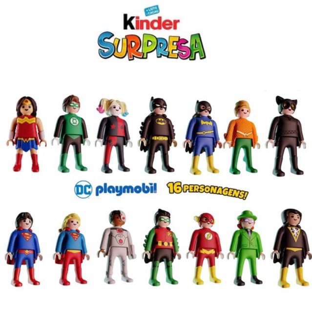 Kinder Ovo DC Playmobil unitário