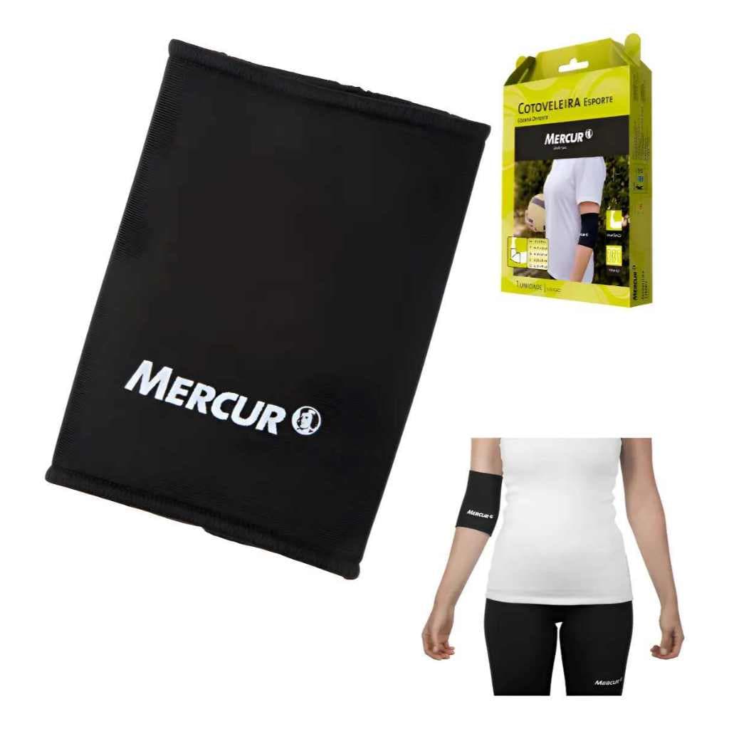 Cotoveleira Esporte Volei Basquete Academia Caminhada Preto- TAM G MERCUR BC00065-CS