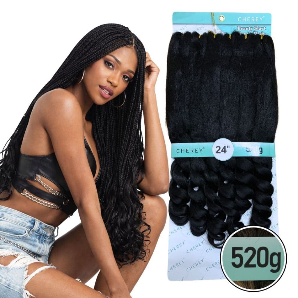 Cabelo Sintético Jumbo 520g 70cm Boho Curl Cherey Caracol – Ideal para Tranças, Box Braids