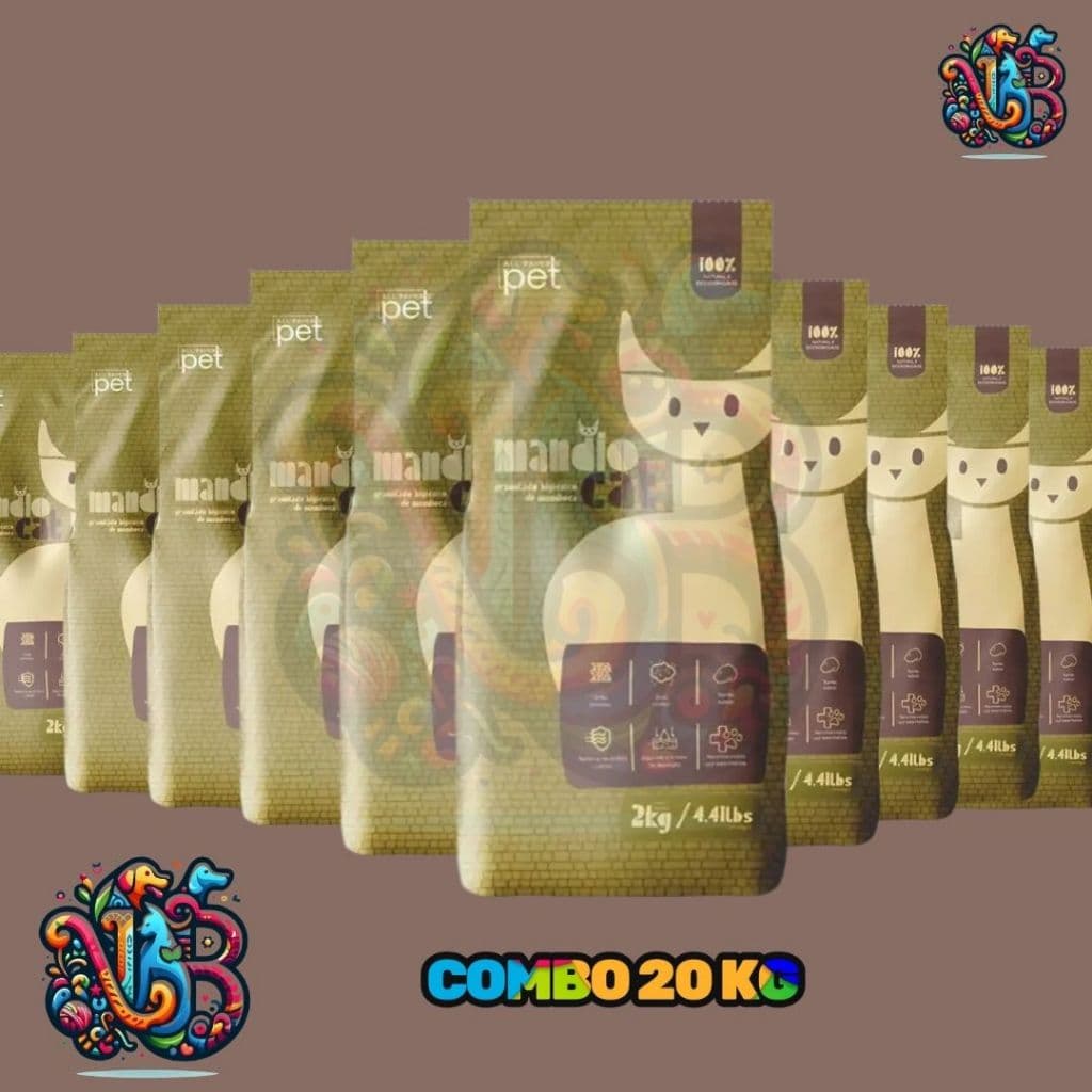 Areia Mandiocat 20kgs Areia Higiênica 100% Natural e Biodegradavel