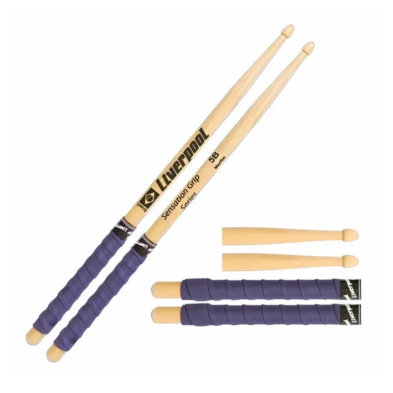 BAQUETA 7AM LIVERPOOL SENSATION GRIP EVA7AM PONTA OVAL JAZZ