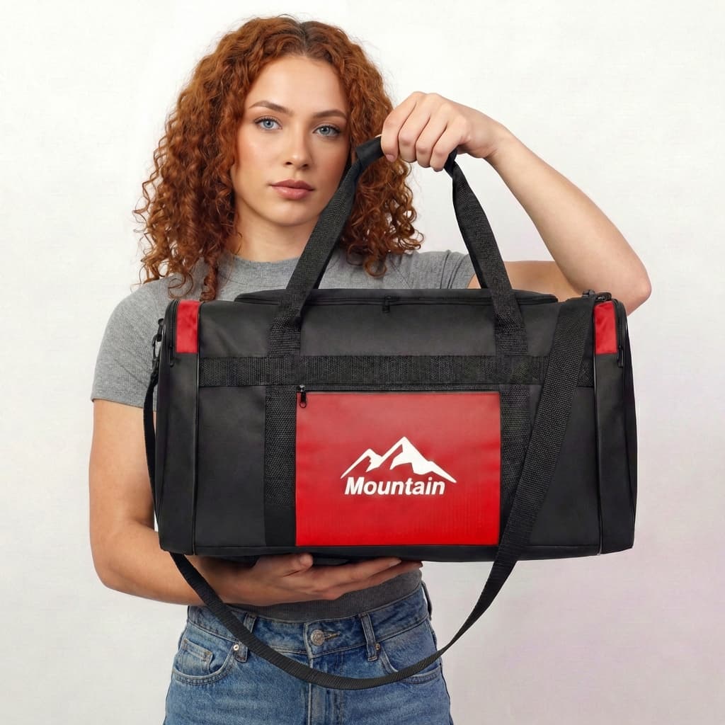 Bolsa de Mão P Vermelho Necessaire Porta Marmita Chuteira Academia Dia a Dia Pequena Ombro Unissex