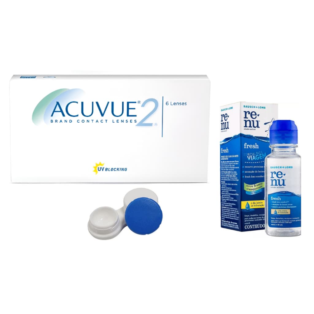 Lentes de Contato Johnson Acuvue 2 - Miopia e Hipermetropia