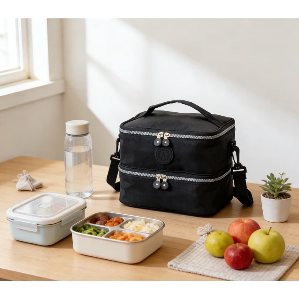 Bolsa Térmica Fitness Grande De Dois Andar LD003