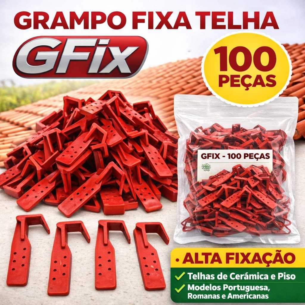 100 Grampos fixa telha GFIX