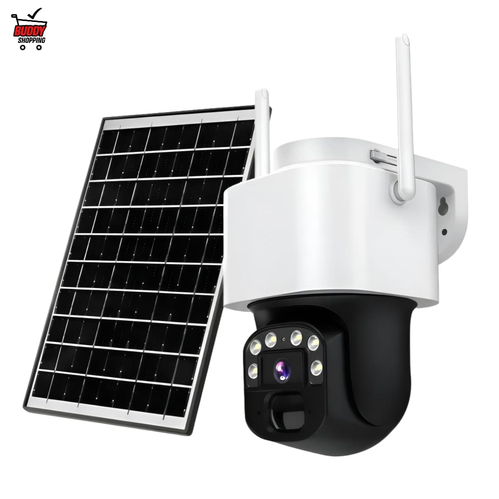 CÂMERA EXTERNA COM PAINEL SOLAR 4G | Segurança IP66 HD Visão Noturna Áudio App Yoosee