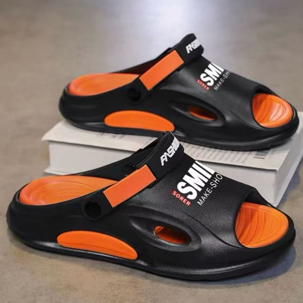 Chinelo Nuvem Masculino SMILE Ortopédico Antiderrapante Macio Verão - Sandália Slide Esportiva