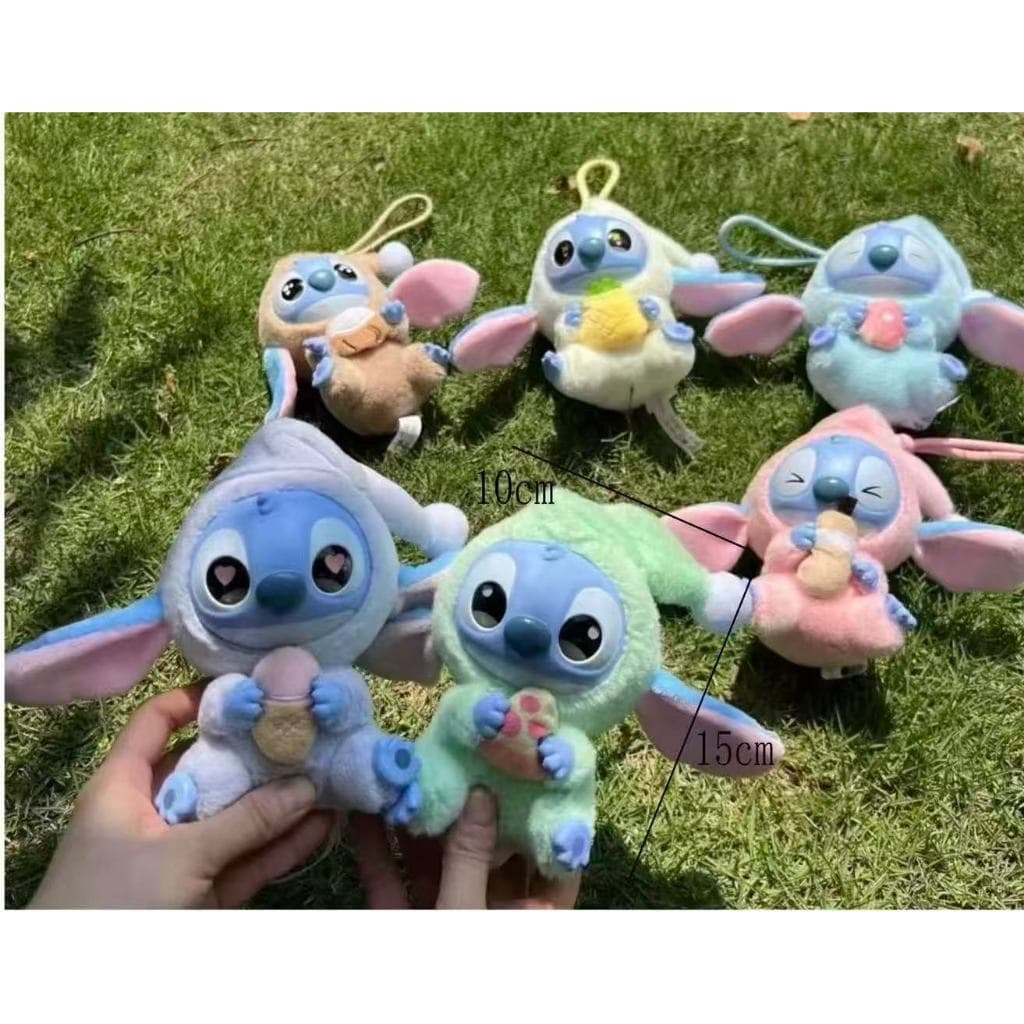 CHAVEIRO Stitch caixas surpresa Figura Pingente Ponto Coma Algo Antes Do  Série Brinquedo De Pelúcia