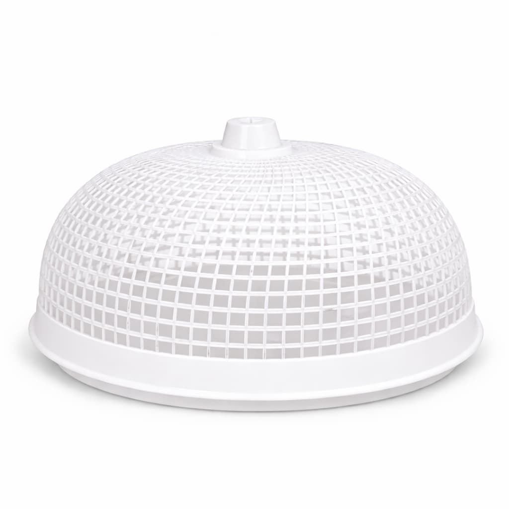 Tampa Cobre Bolo Telado 27cm Protetor Anti Insetos Plástico Redondo